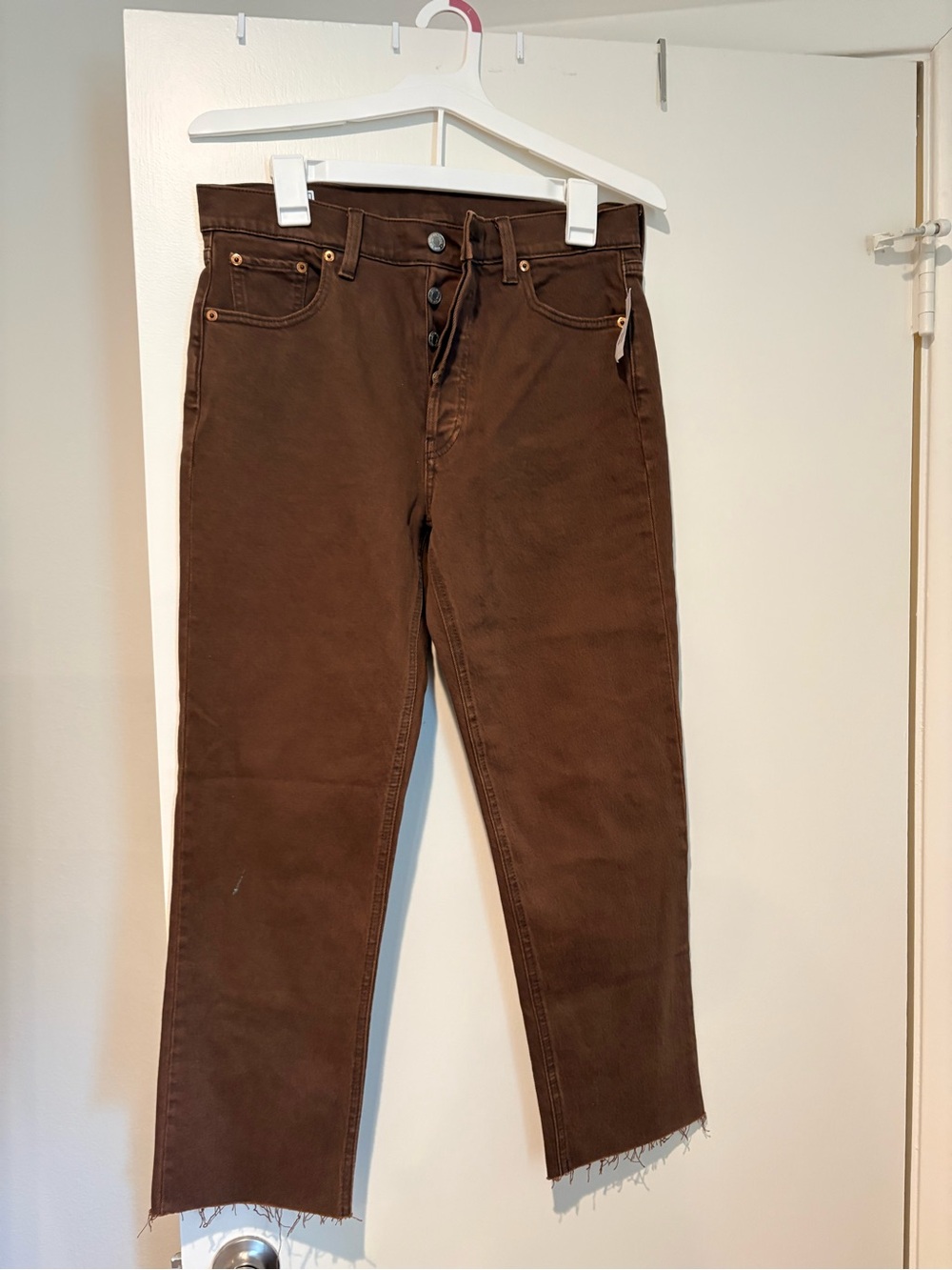 GAP Cheeky Straight High Rise Jeans in Taupe NWT